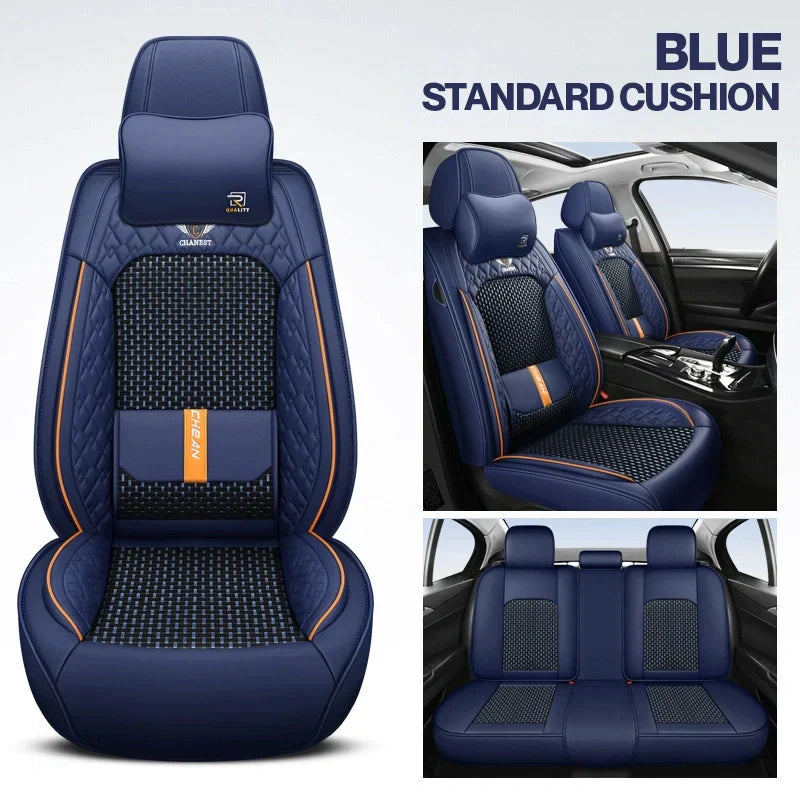 2025 RoadWarrior Universal Car Seat Covers | Breathable & Waterproof Leather Protection for Cars, SUVs