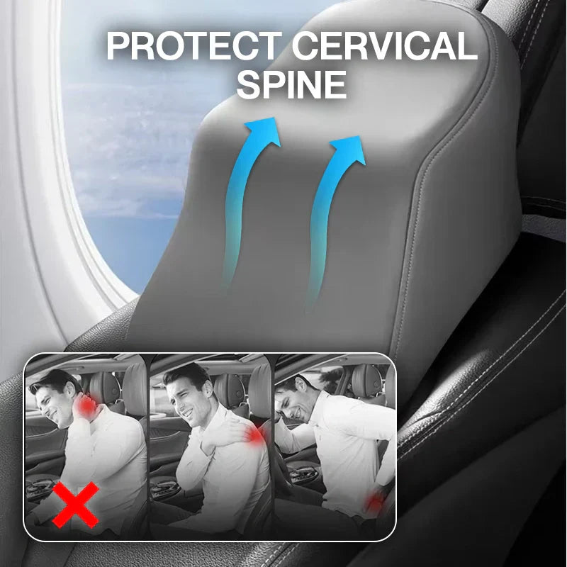 Nylux Ergofit Car Cushion – Breathable Memory Foam Support with Anti-Slip Base for All Vehicles