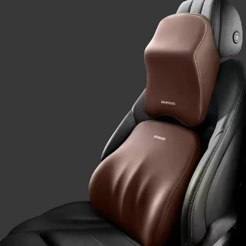 Nylux Ergofit Car Cushion – Breathable Memory Foam Support with Anti-Slip Base for All Vehicles