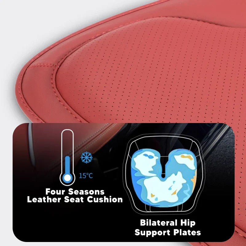 Universal Four Seasons Breathable, Anti-Slip & Full Coverage Car Seat Cushion