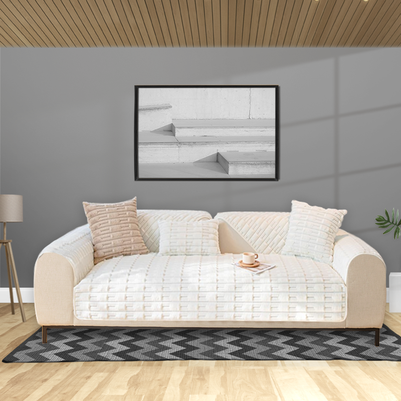 Winter Warm & Thickened Non-slip Rabbit Velvet Plush Sofa Cushion Cover