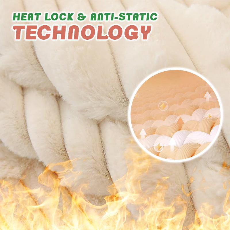 Winter Warm & Thickened Non-slip Rabbit Velvet Plush Sofa Cushion Cover