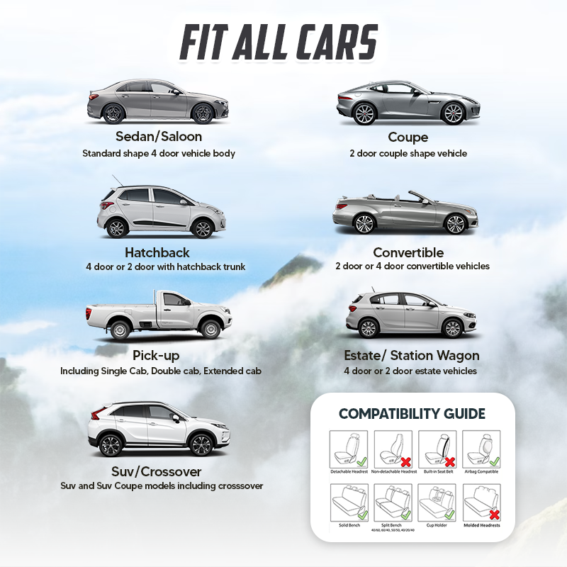 Manez Leather Car Seat Cover for Cars, SUV