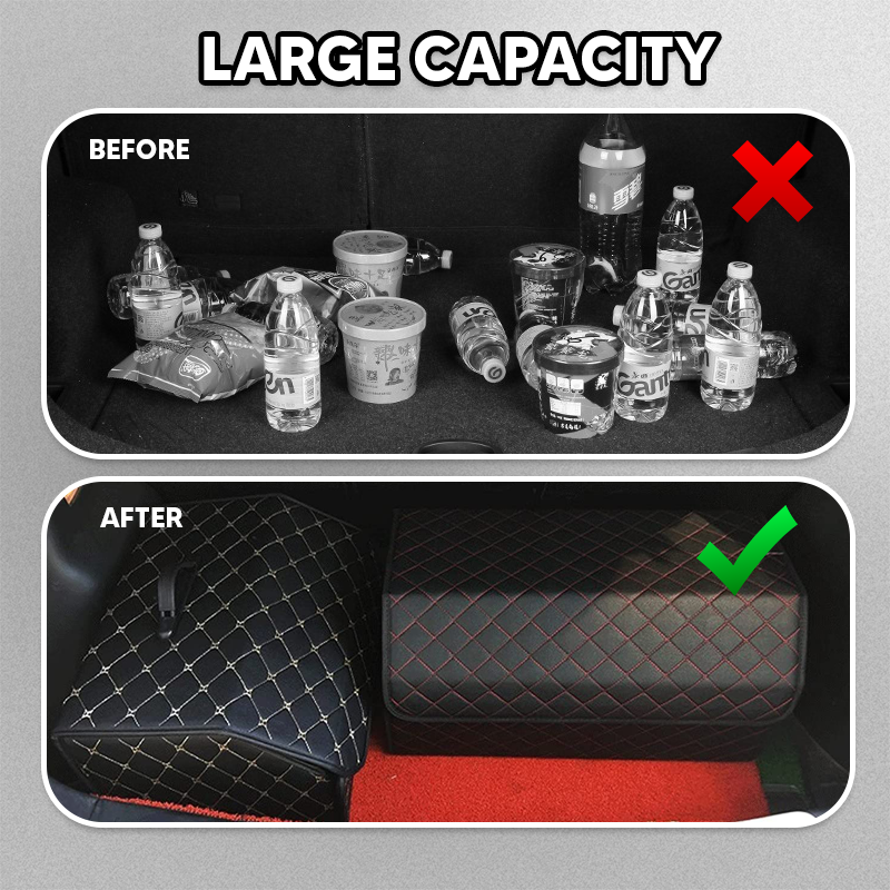 Jackie Multipurpose Collapsible Lid Portable Car Trunk Storage Organizer