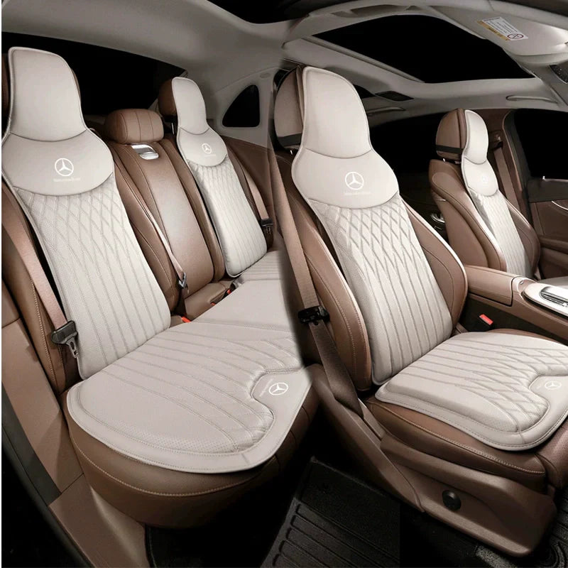 AeroComfort Universal Breathable Waterproof Leather Car Seat Cushion – Memory Foam Support for Cars, SUVs & Trucks