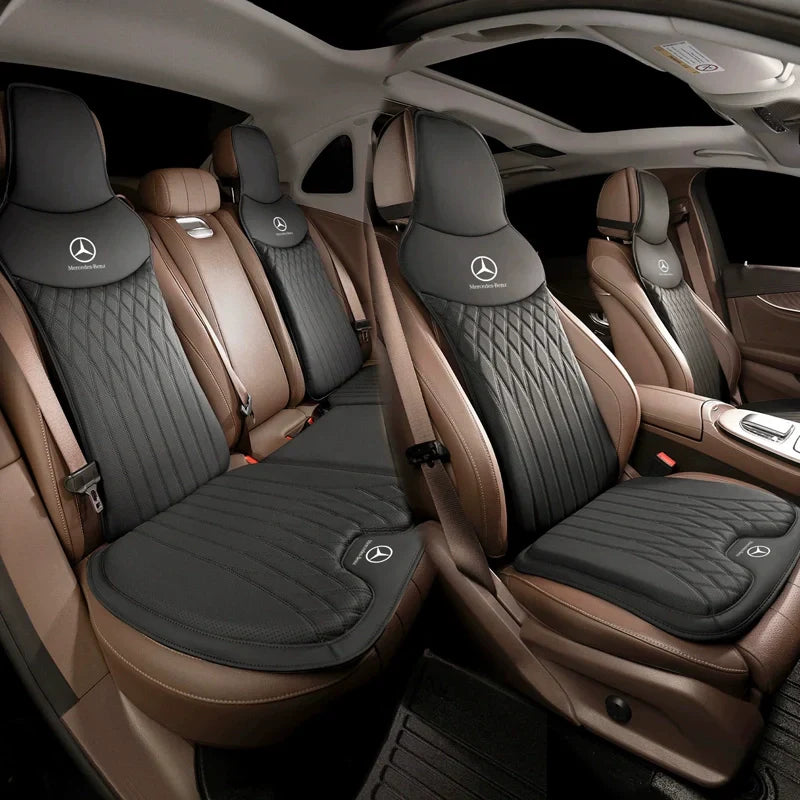 AeroComfort Universal Breathable Waterproof Leather Car Seat Cushion – Memory Foam Support for Cars, SUVs & Trucks