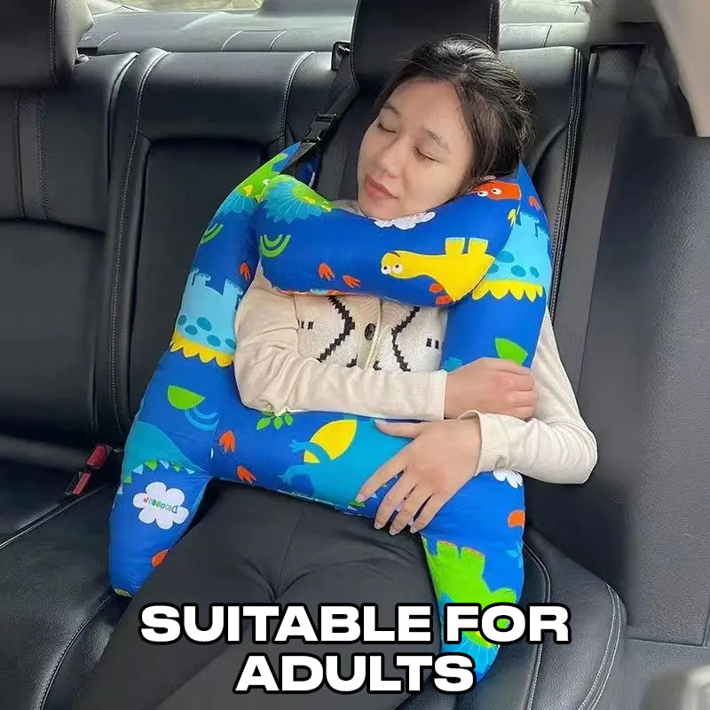 Ergonomic Car Seat Travel Safety Neck Support Cushion Pad Pillow Headrest for Kids & Adults Universal Fit