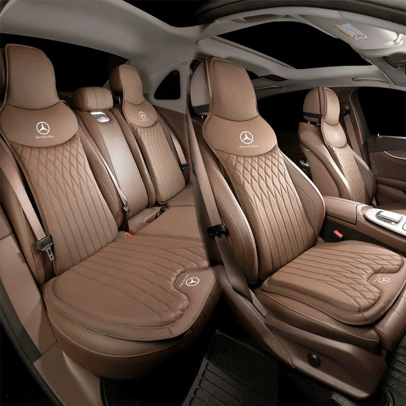 AeroComfort Universal Breathable Waterproof Leather Car Seat Cushion – Memory Foam Support for Cars, SUVs & Trucks