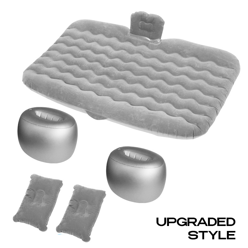 DrivePerk Inflatable Portable Leak-Proof High Quality Travel & Camping Car Air Mattress Back Seat Bed with 2 Pillows & Carry Bag for All Car Models