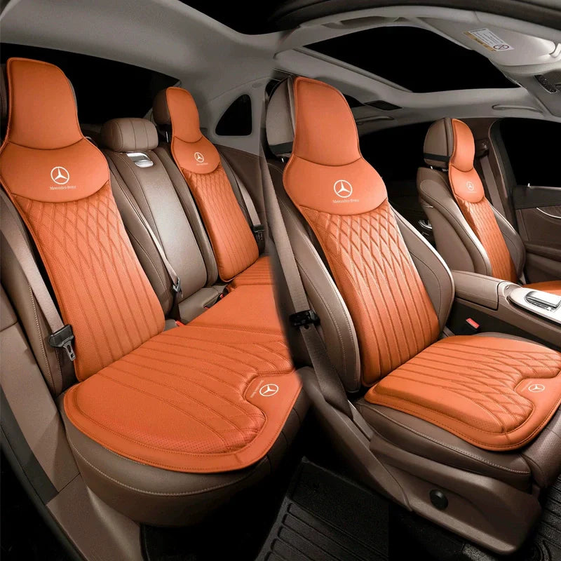 AeroComfort Universal Breathable Waterproof Leather Car Seat Cushion – Memory Foam Support for Cars, SUVs & Trucks