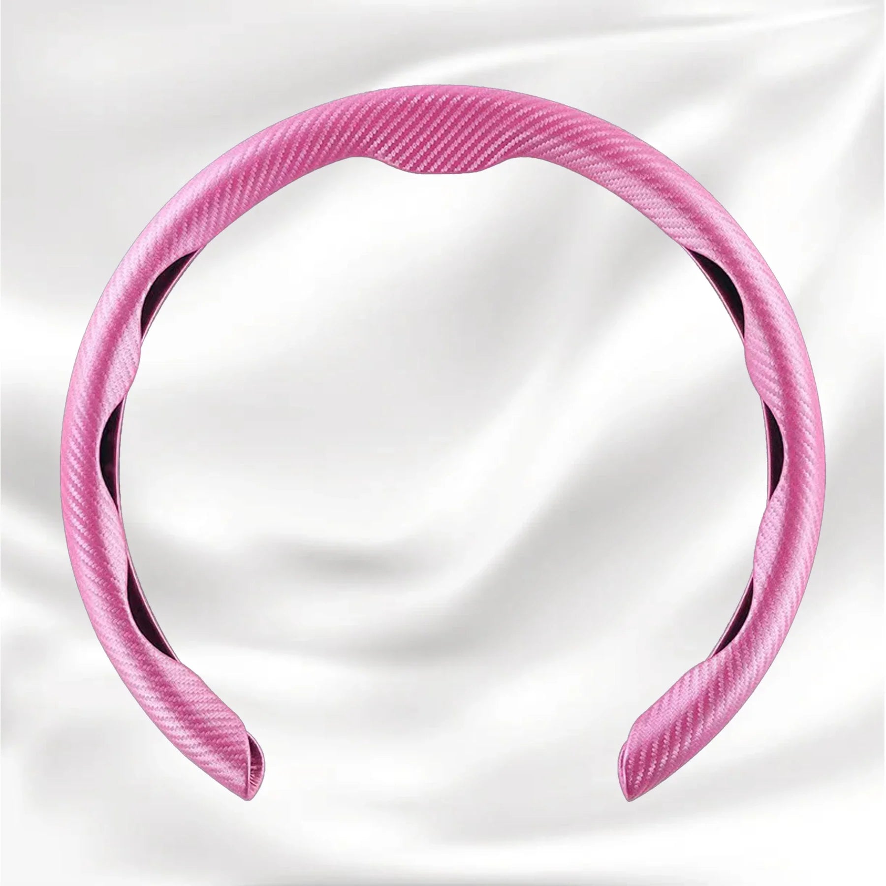 Nexi Customized Car Logo Breathable Ultra-thin 5D Leather & Carbon Car Steering Wheel Cover Universal Fit