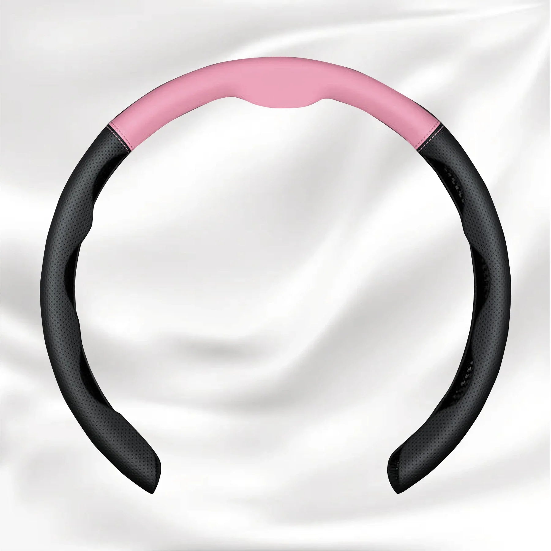 Nexi Customized Car Logo Breathable Ultra-thin 5D Leather & Carbon Car Steering Wheel Cover