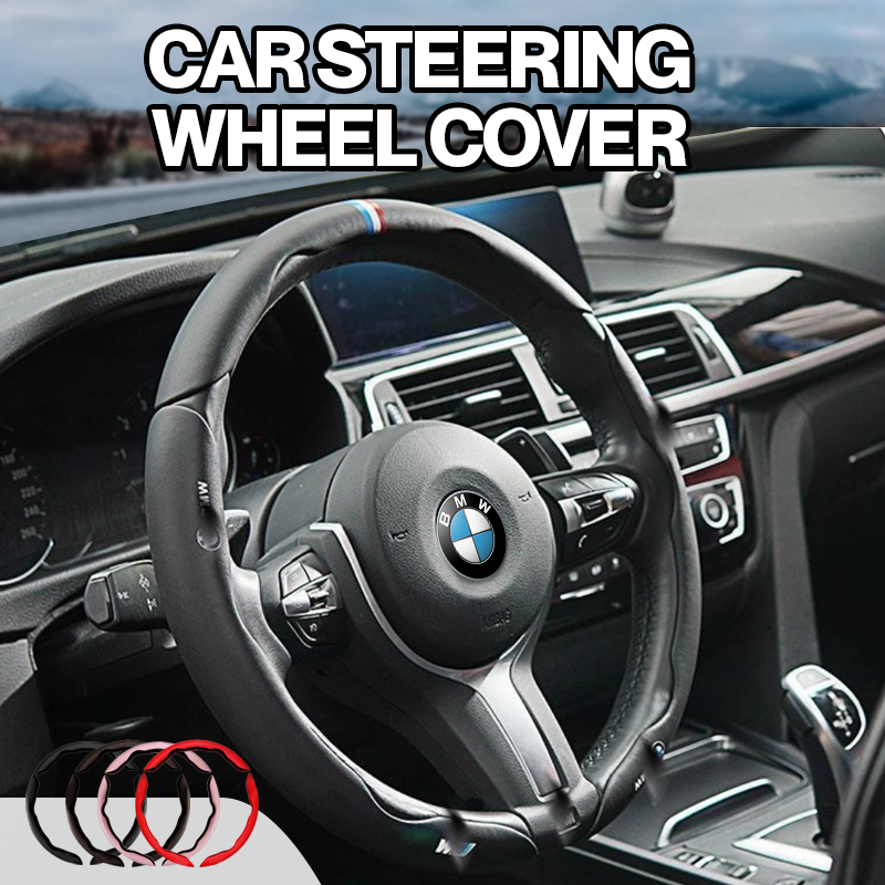 Thames Breathable Anti Slip Leather Car Steering Wheel Cover Universal Fit