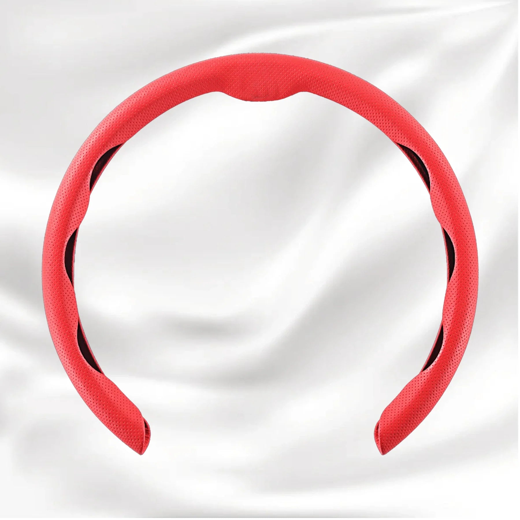 Nexi Customized Car Logo Breathable Ultra-thin 5D Leather & Carbon Car Steering Wheel Cover Universal Fit