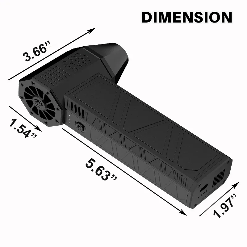 X3 High-Performance Extreme Cooling & Compact Turbo Jet Fan - 130,000 RPM