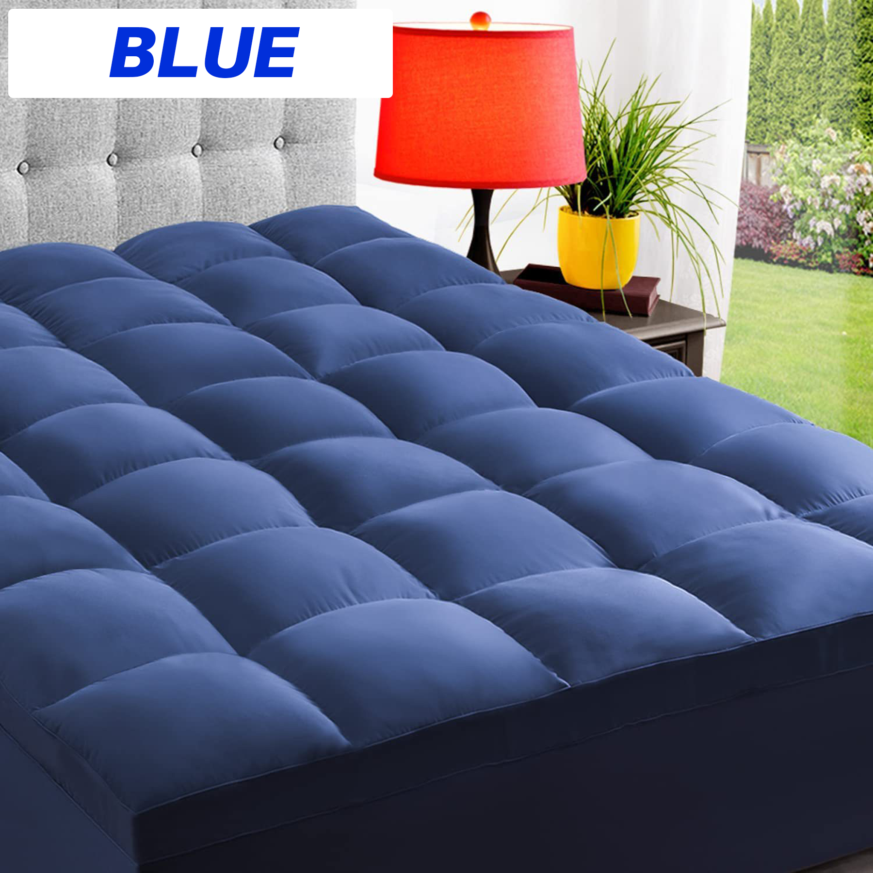 SleepMax Extra Thick Mattress Topper | Extra Thick, Cooling, Pressure Distribution & Skin-Friendly