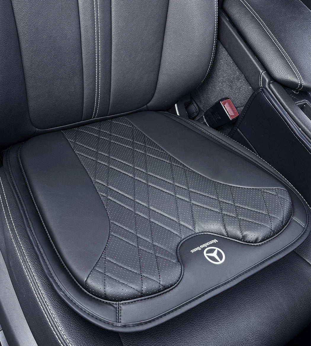 ZenDrive Logo Customizable Breathable Memory Foam Car Seat Cushion – Ergonomic Support & Non-Slip Design