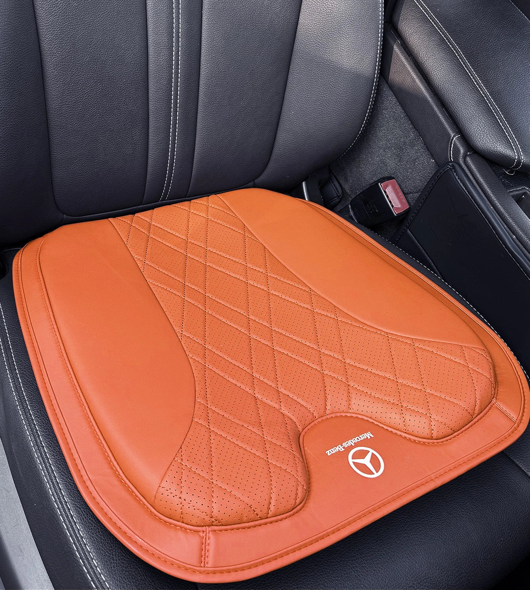 ZenDrive Logo Customizable Breathable Memory Foam Car Seat Cushion – Ergonomic Support & Non-Slip Design