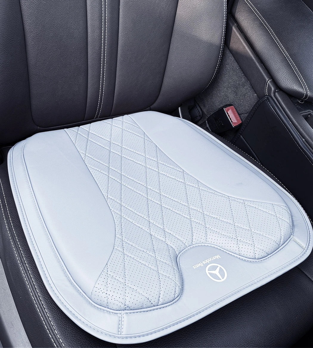 ZenDrive Logo Customizable Breathable Memory Foam Car Seat Cushion – Ergonomic Support & Non-Slip Design