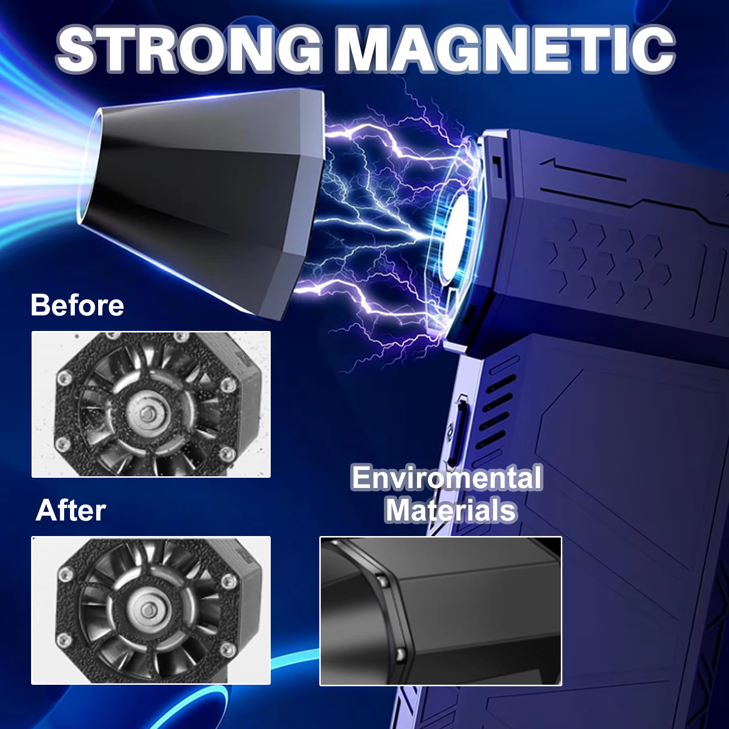 X3 High-Performance Extreme Cooling & Compact Turbo Jet Fan - 130,000 RPM