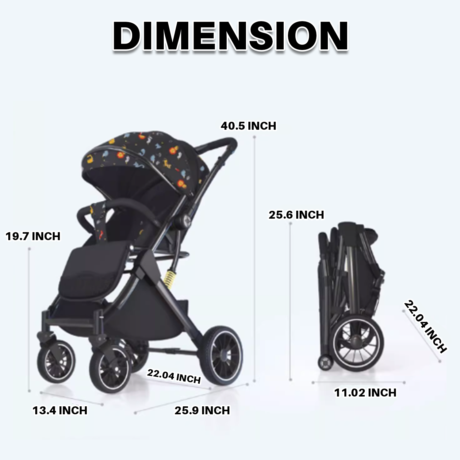 Ultimate Reversible, Breathable, and Foldable Baby Stroller