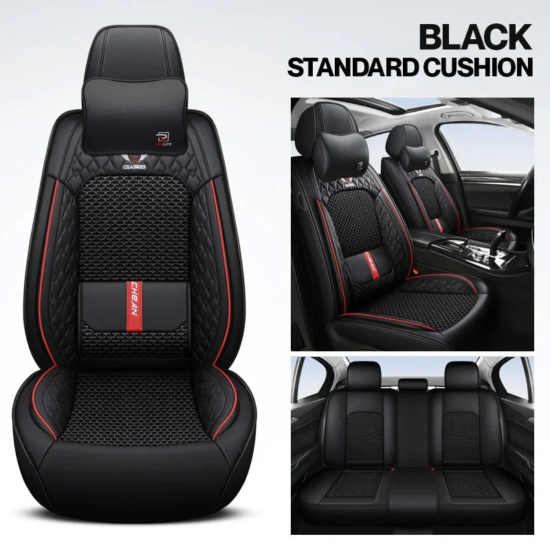 2025 RoadWarrior Universal Car Seat Covers | Breathable & Waterproof Leather Protection for Cars, SUVs