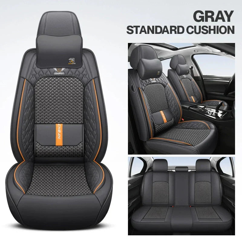 2025 RoadWarrior Universal Car Seat Covers | Breathable & Waterproof Leather Protection for Cars, SUVs