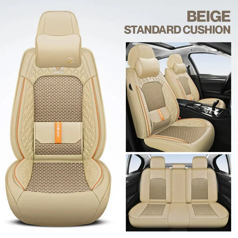 2025 RoadWarrior Universal Car Seat Covers | Breathable & Waterproof Leather Protection for Cars, SUVs