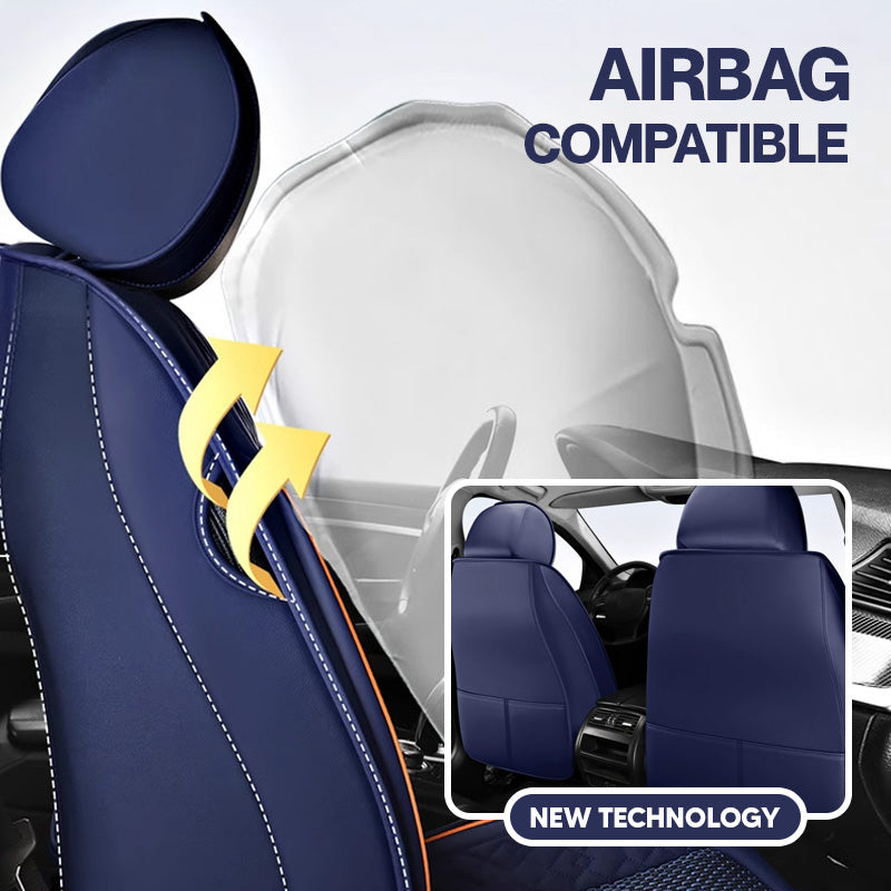 2025 RoadWarrior Universal Car Seat Covers | Breathable & Waterproof Leather Protection for Cars, SUVs