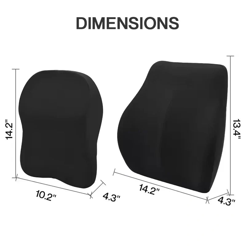 Nylux Ergofit Car Cushion – Breathable Memory Foam Support with Anti-Slip Base for All Vehicles