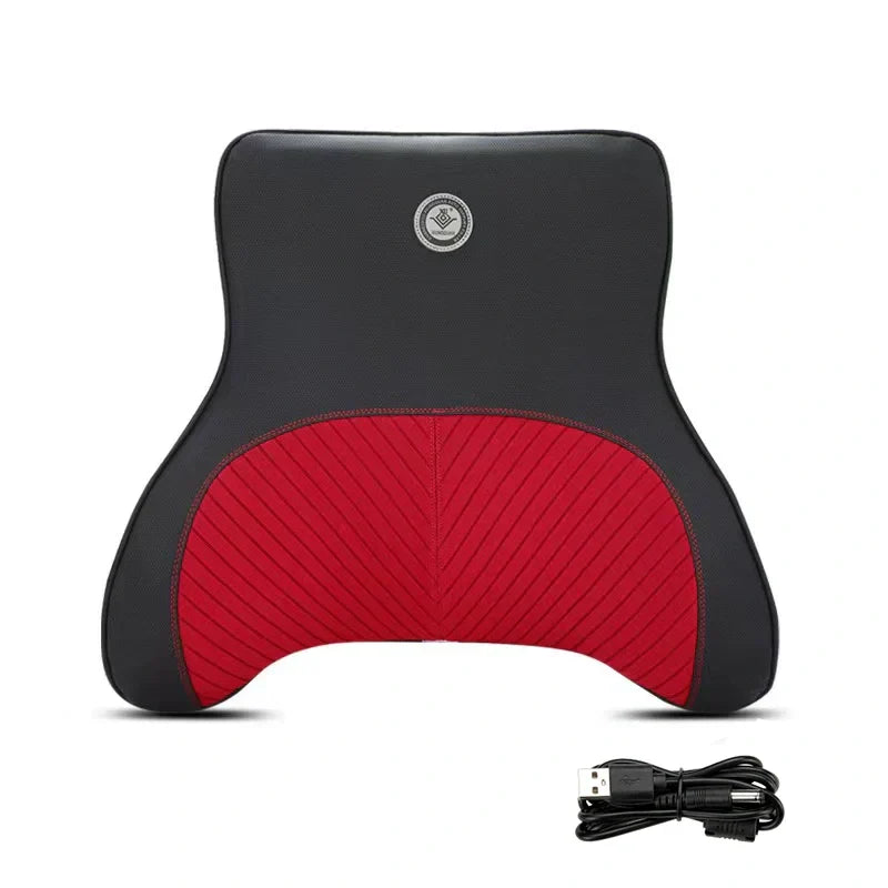 Heated Car Seat Back & Neck Massager – Relieve Back Pain, Improve Posture, and Stay Warm On the Go