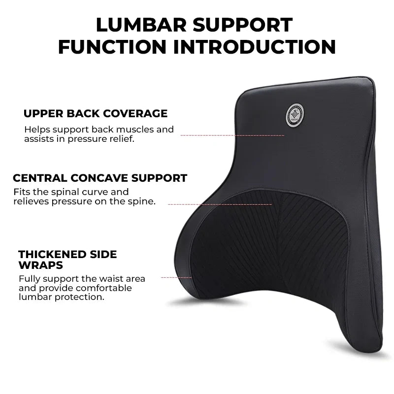 Heated Car Seat Back & Neck Massager – Relieve Back Pain, Improve Posture, and Stay Warm On the Go