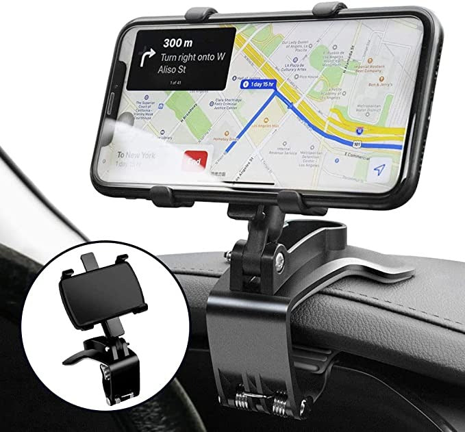 Phonyx 360 Degree Rotation Universal Clip Dashboard Car Phone Holder