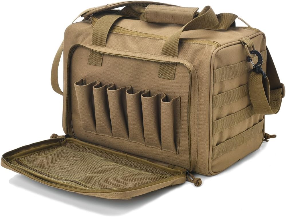 Range Bag Storage Bag Molle System Outdoor Hunting Accessory Nylon Gun Tactical Case Bags Pistol Tool Shoulder