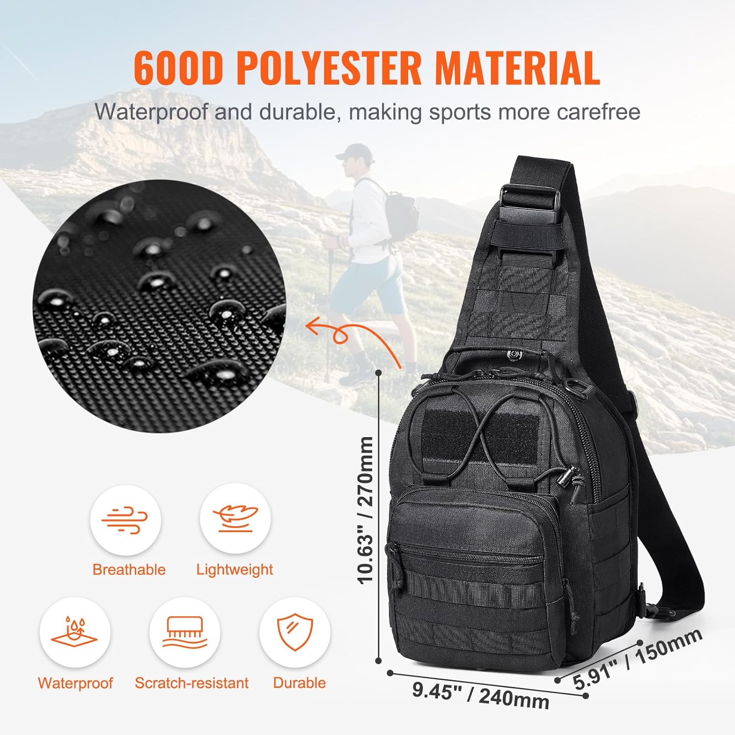 Universal Range Bag Outdoor Sling Bag Hunting Hiking Trekking Camping Pack survival Range Bag