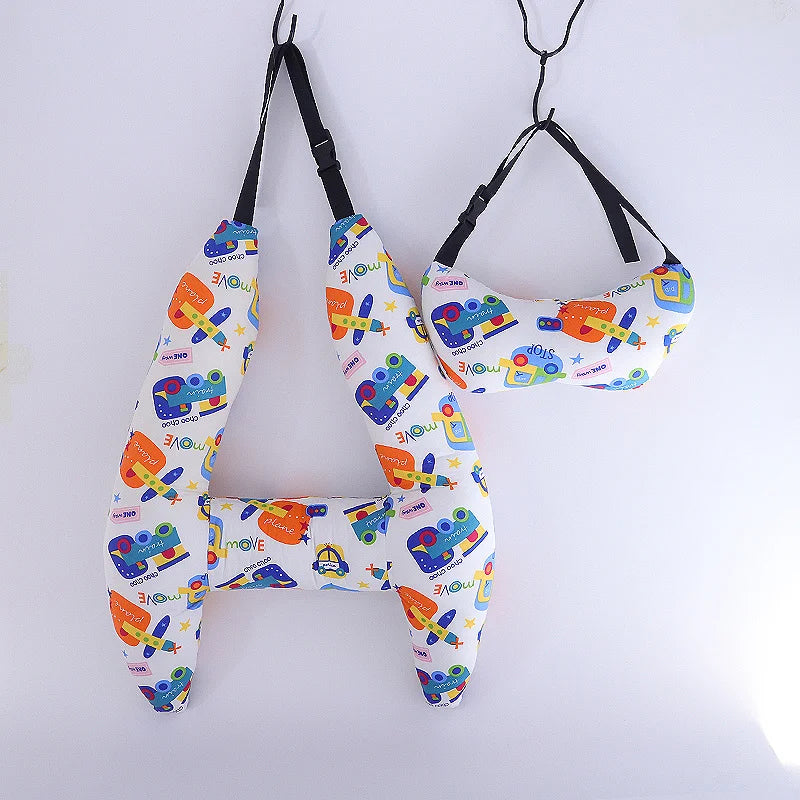 Ergonomic Car Seat Travel Safety Neck Support Cushion Pad Pillow Headrest for Kids & Adults Universal Fit