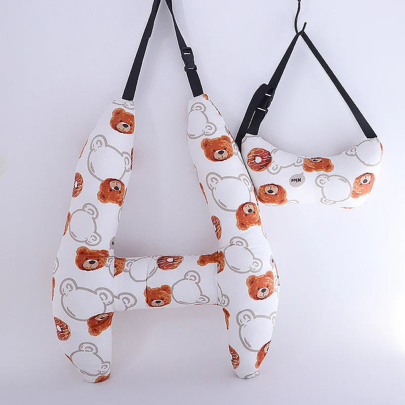 Ergonomic Car Seat Travel Safety Neck Support Cushion Pad Pillow Headrest for Kids & Adults Universal Fit