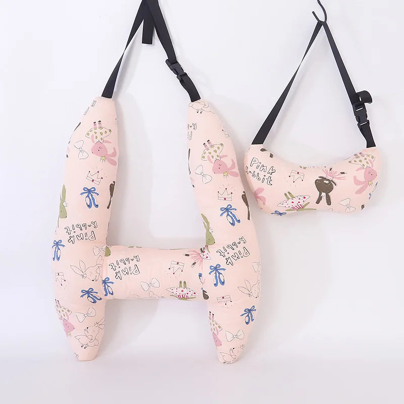 Ergonomic Car Seat Travel Safety Neck Support Cushion Pad Pillow Headrest for Kids & Adults Universal Fit