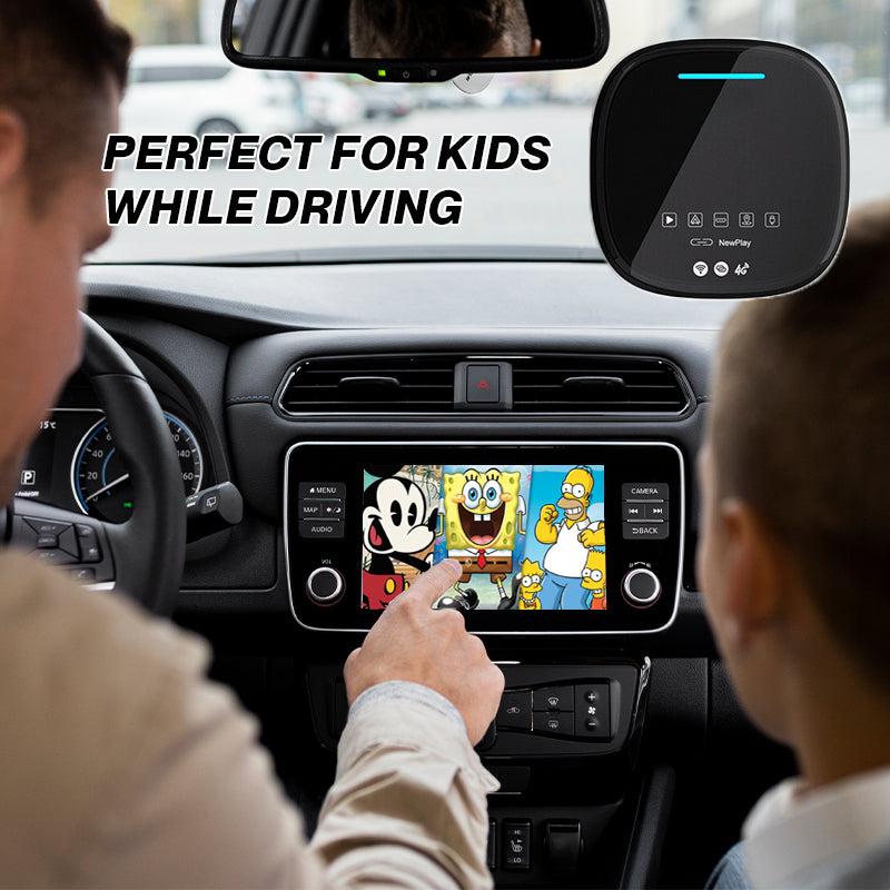 Wireless Android Auto/CarPlay Adapter Streaming Multimedia Box with HDMI & 4G SIM