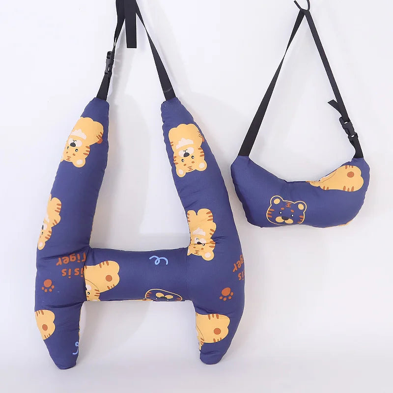 Ergonomic Car Seat Travel Safety Neck Support Cushion Pad Pillow Headrest for Kids & Adults Universal Fit