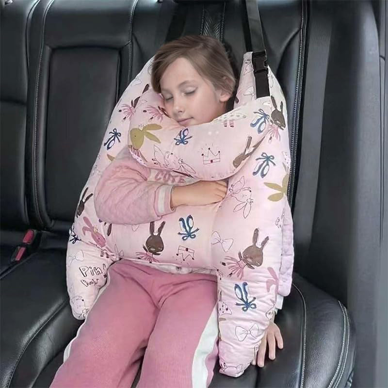 Ergonomic Car Seat Travel Safety Neck Support Cushion Pad Pillow Headrest for Kids & Adults Universal Fit