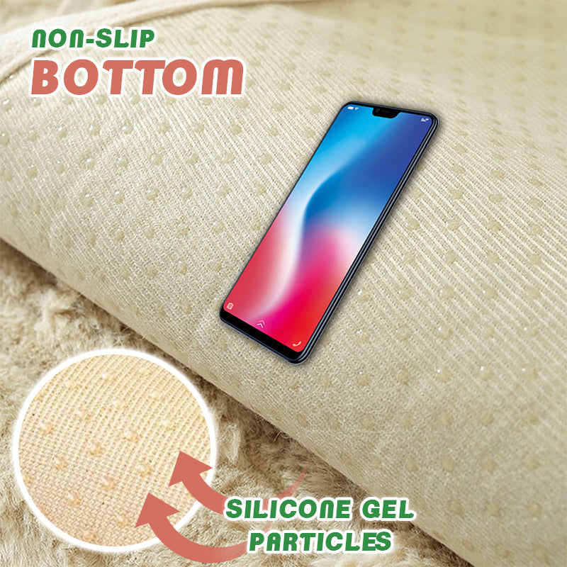 Winter Warm & Thickened Non-slip Rabbit Velvet Plush Sofa Cushion Cover