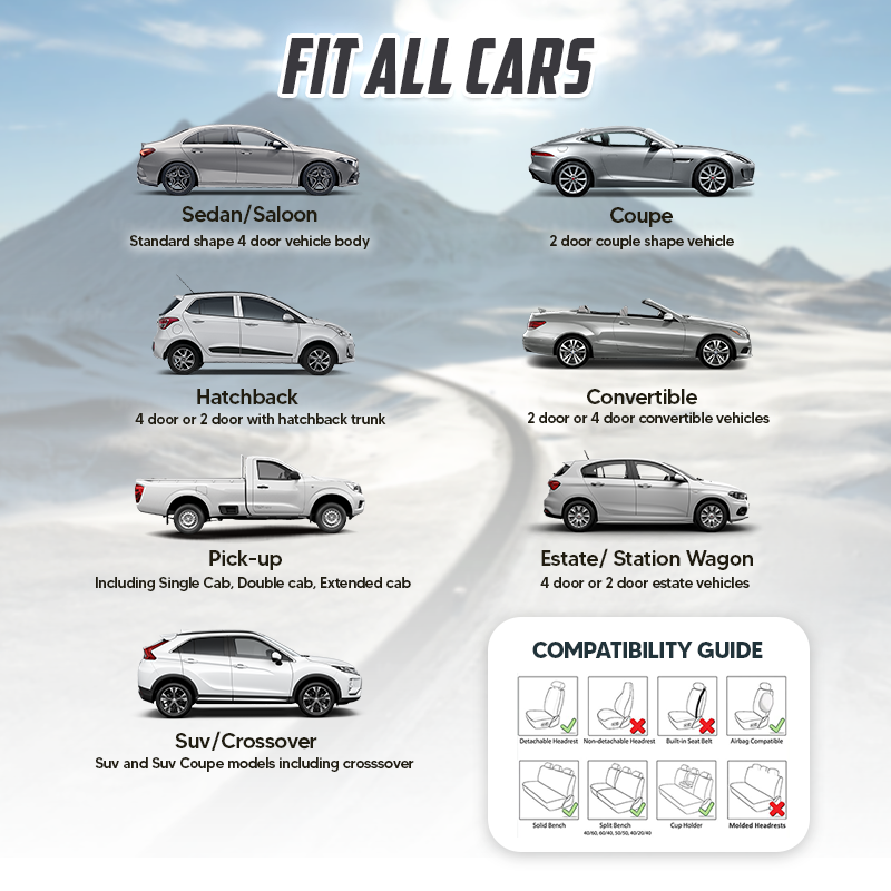 Universal Fit Car Seat Cover 2024 Dane Leather Car Seat Cover for Cars, SUV