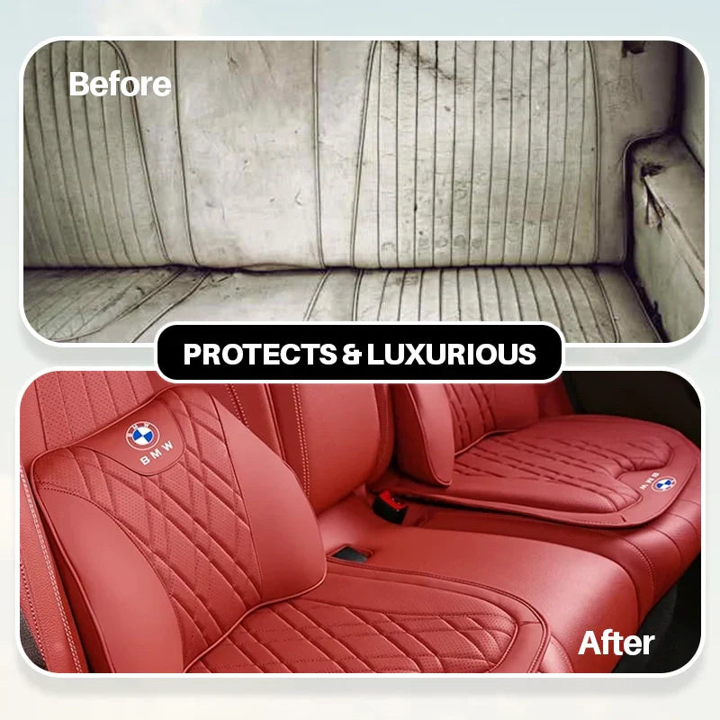 ZenDrive Logo Customizable Breathable Memory Foam Car Seat Cushion – Ergonomic Support & Non-Slip Design