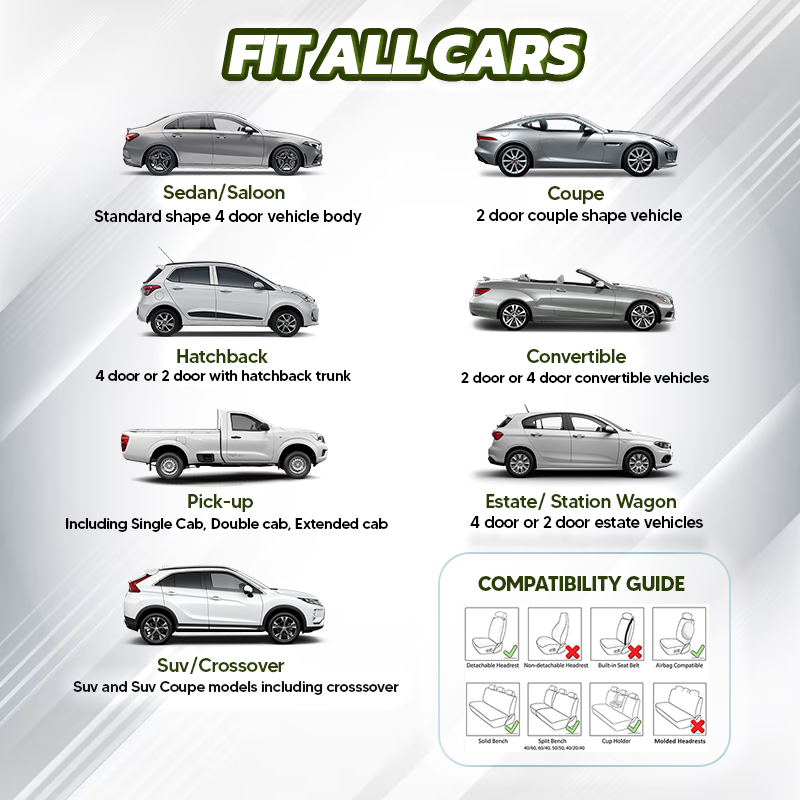 Aplex luxury Breathable Leather Car Seat Cushion, SUV