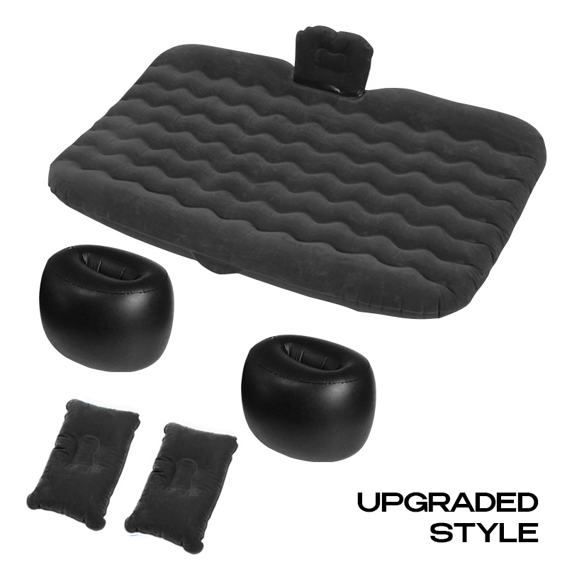 DrivePerk Inflatable Portable Leak-Proof High Quality Travel & Camping Car Air Mattress Back Seat Bed with 2 Pillows & Carry Bag for All Car Models