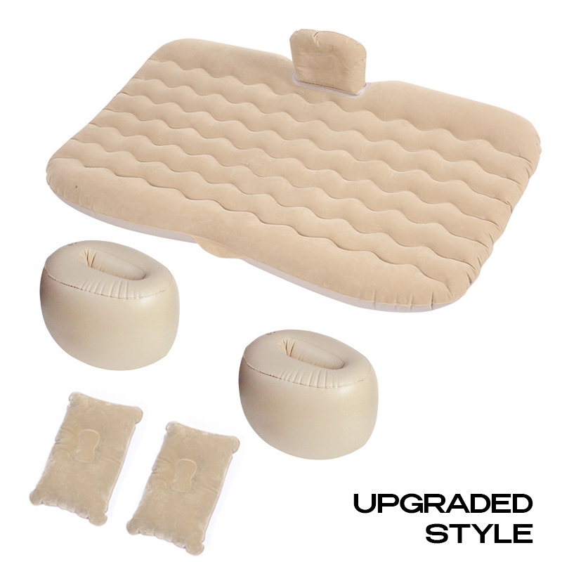 DrivePerk Inflatable Portable Leak-Proof High Quality Travel & Camping Car Air Mattress Back Seat Bed with 2 Pillows & Carry Bag for All Car Models