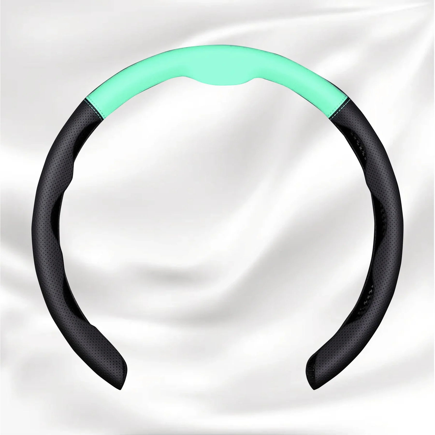 Nexi Customized Car Logo Breathable Ultra-thin 5D Leather & Carbon Car Steering Wheel Cover