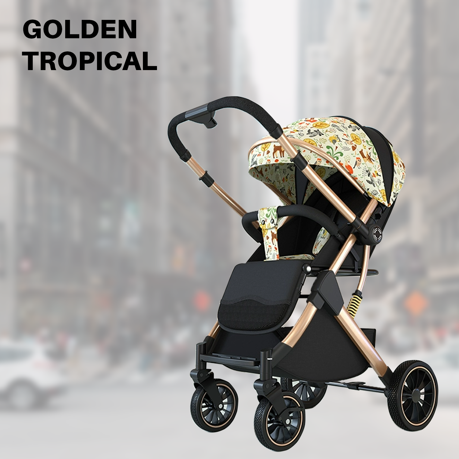 Ultimate Reversible, Breathable, and Foldable Baby Stroller