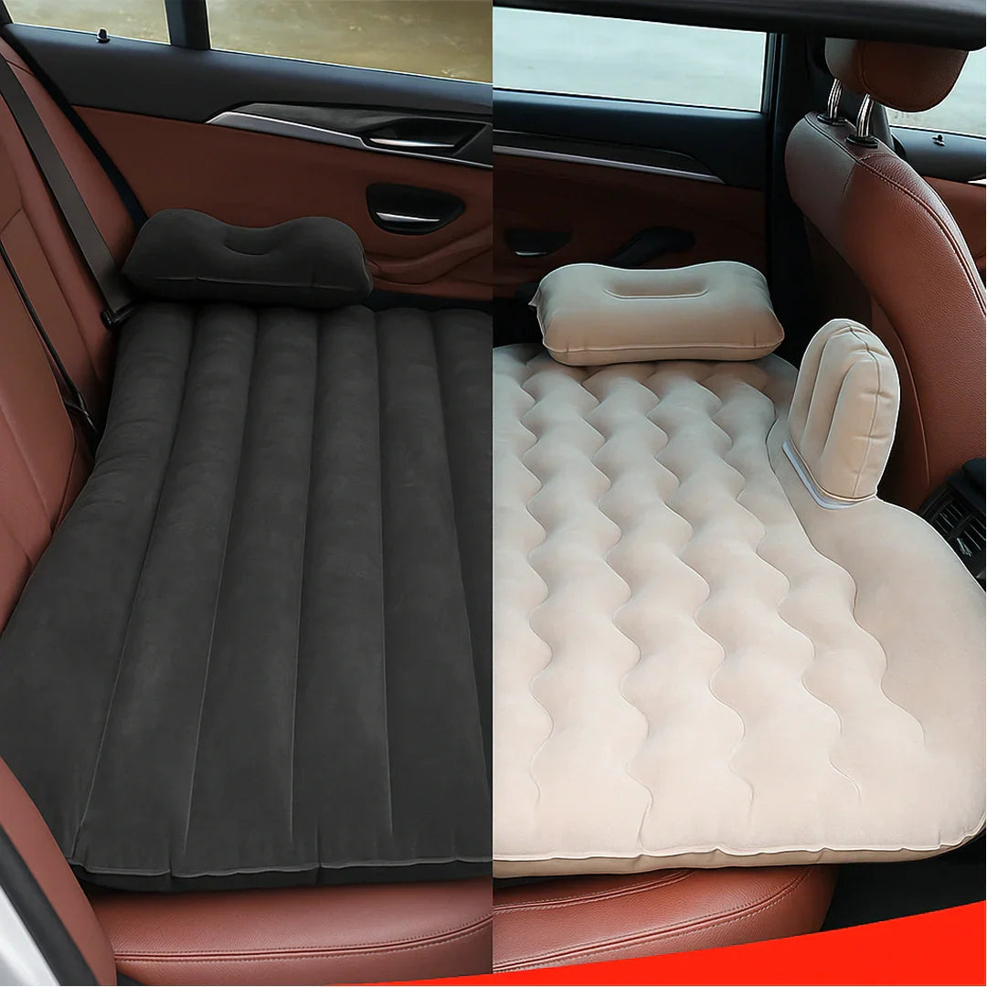 DrivePerk Inflatable Portable Leak-Proof High Quality Travel & Camping Car Air Mattress Back Seat Bed with 2 Pillows & Carry Bag for All Car Models